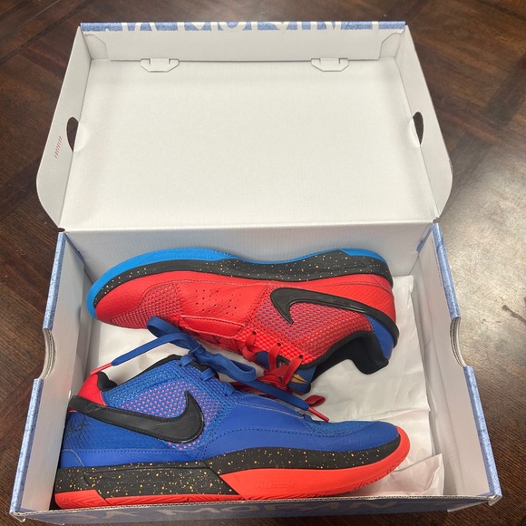 Nike JA 1 EP Ja Morant Basketball Shoes Game Royal Black DR8786-401‎ Size 8.5 - Picture 1 of 5